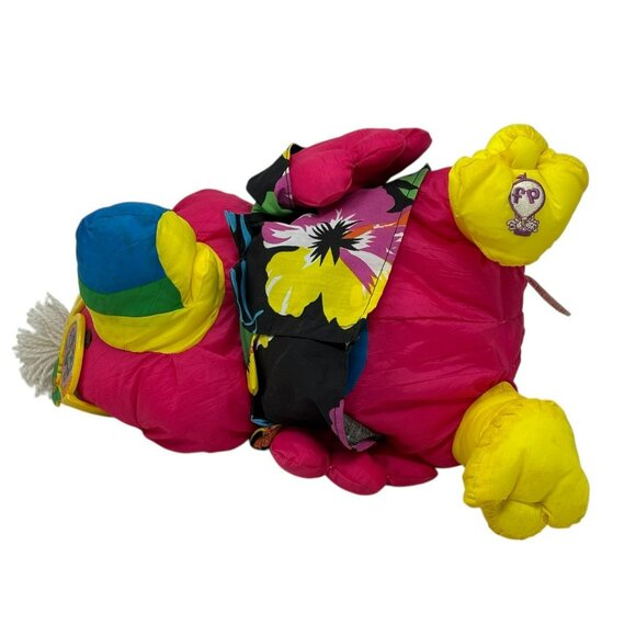 FISHER-PRICE Wild Things Puffalumps Pink Toucan Plush with Glasses Tag 1987 - Picture 9 of 11